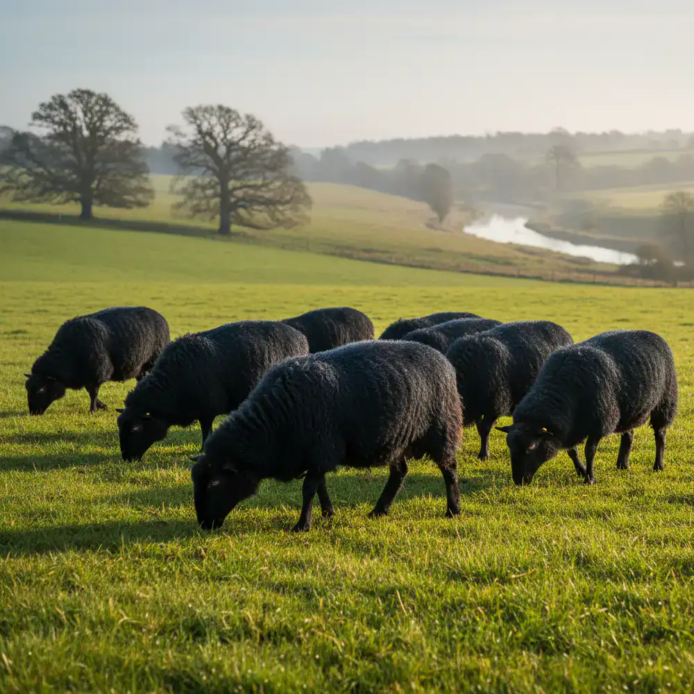 Premium heritage flock roaming freely